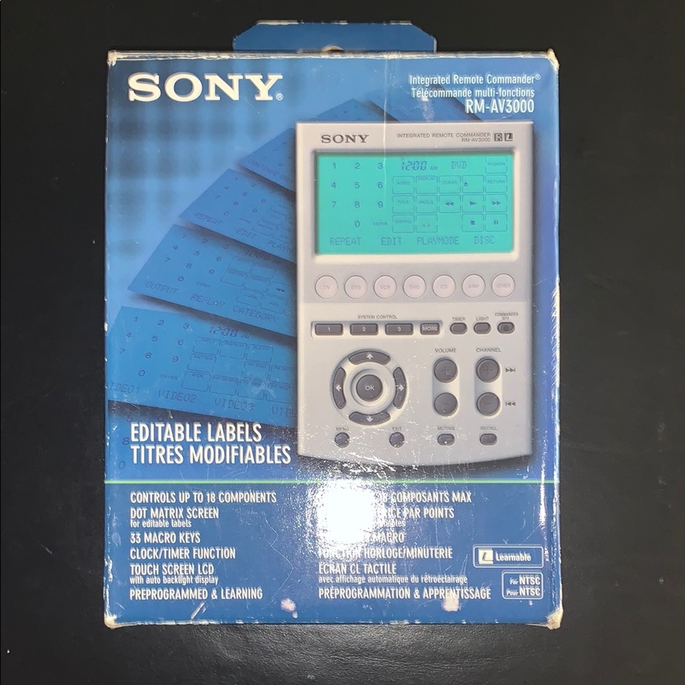 Sony RM-AV3000 Universal Remote Control - Silver